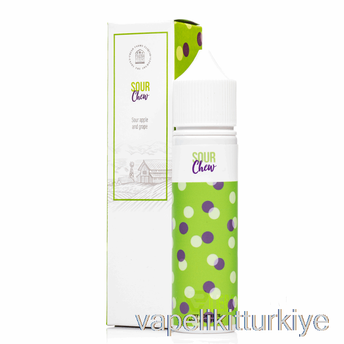 Vape Türkiye Ekşi çiğnemek - Taze çiftlikler - 60ml 0mg